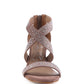Women's QUEEN BEE Rhinestone High Heeled Sandal