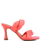 GLAM GIRL TWISTED STRAP SPOOL HEELED SANDALS
