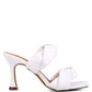 GLAM GIRL TWISTED STRAP SPOOL HEELED SANDALS