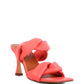 GLAM GIRL TWISTED STRAP SPOOL HEELED SANDALS