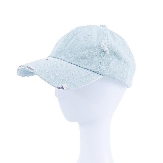 Women's Denim Jean Baseball Cap