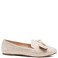 DEWDROPS EMBELLISHED CASUAL BOW LOAFERS