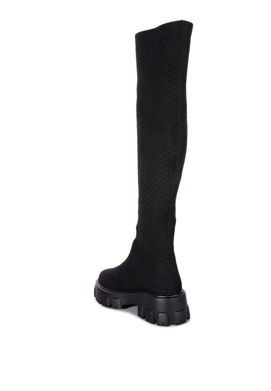 Women's LORO Stretch Knit Knee High Boots