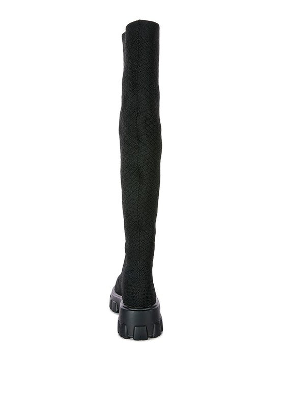 Women's LORO Stretch Knit Knee High Boots