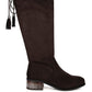 Women's Francesca Tassels Detail Short Heel Calf Boot