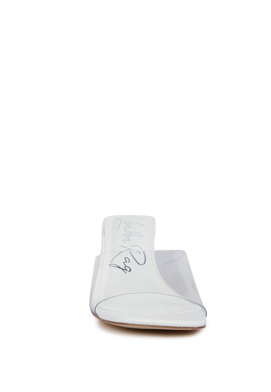 Women's Eugnie Clear Straps Block Heeled Sandals