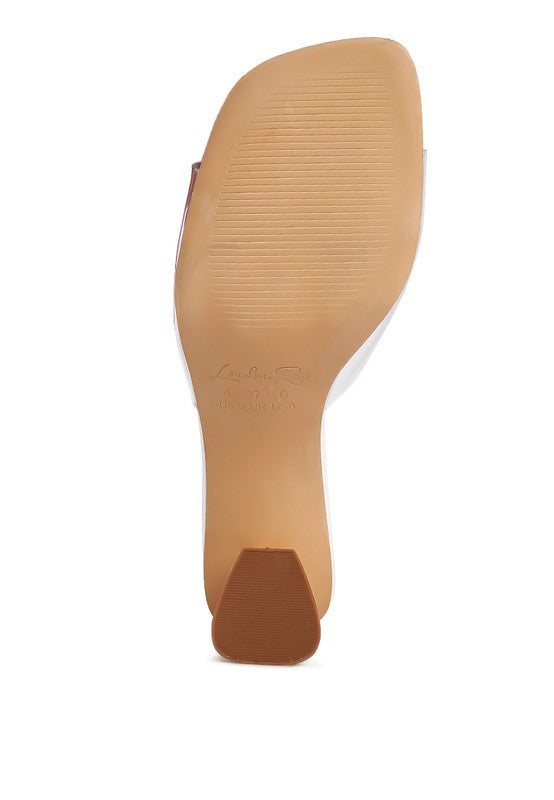 Women's Eugnie Clear Straps Block Heeled Sandals