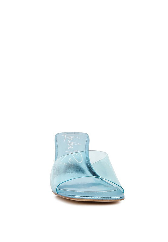 Women's Eugnie Clear Straps Block Heeled Sandals