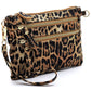 Women's Leopard Clutch & Cross Body Bag