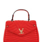 Women's V Accent Crossbody Bag with Handle