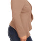 Women's Plus Casual Solid Open Front jacket blazer