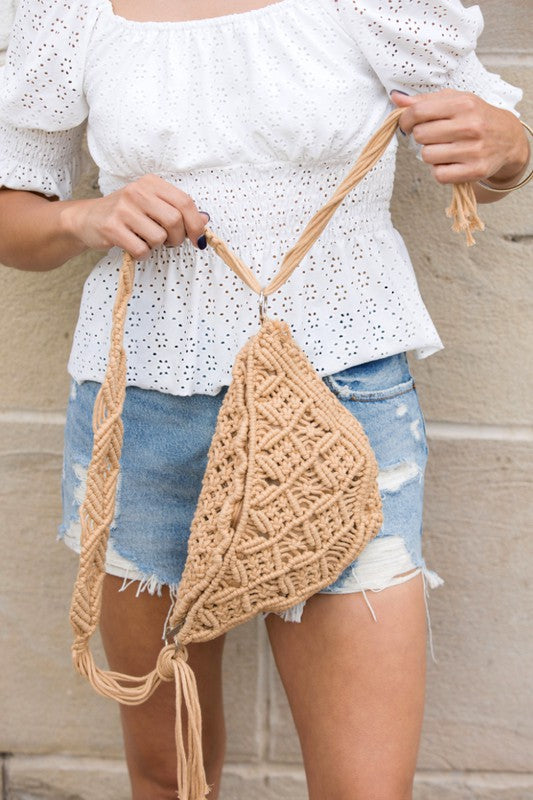 Women's Macrame Sling Bag