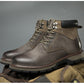 Men's Leather High Top British Boots