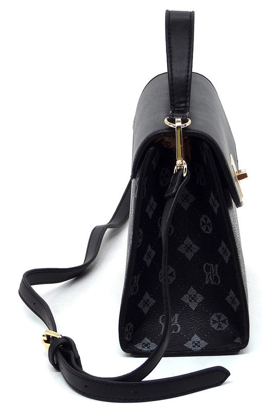 Women's CM Monogram Twist Lock Flap Satchel
