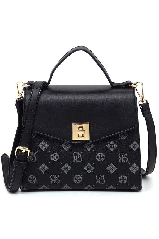 Women's CM Monogram Twist Lock Flap Satchel