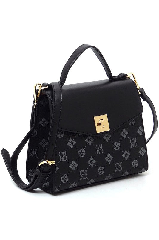 Women's CM Monogram Twist Lock Flap Satchel