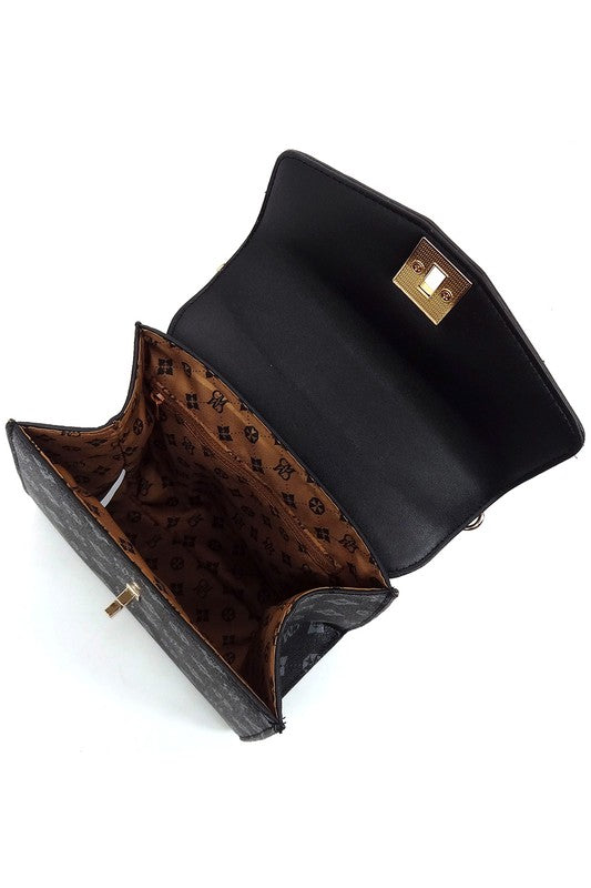 Women's CM Monogram Twist Lock Flap Satchel