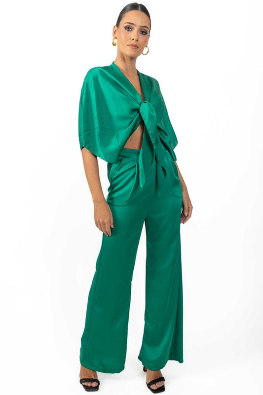 Women's Italian Wisdom Oversized Women's Pants in Green