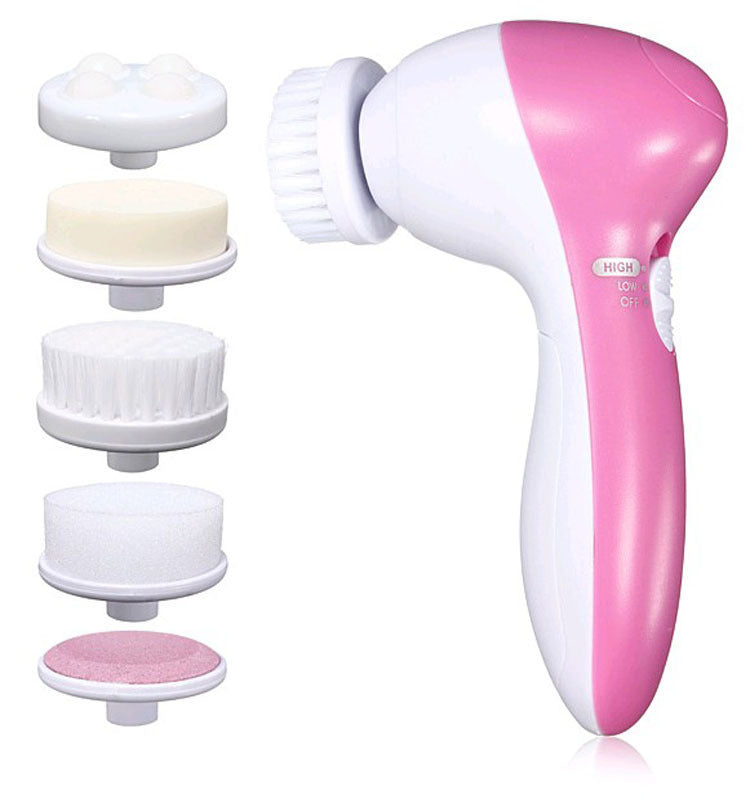 Five-in-one facial cleanser