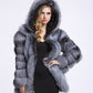Fashion Temperament Faux Fur Coat Women's Mid-length