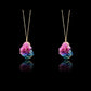 Women's Colorful Natural Stone Winding Chain Necklace