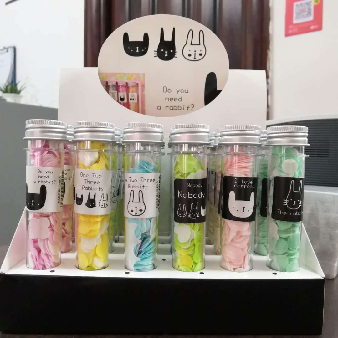 Outdoor Portable Hand-washing And Travel Carry-on Test Tube Soap Flower Small Soap Paper Piece Bottled Flower Soap Piece