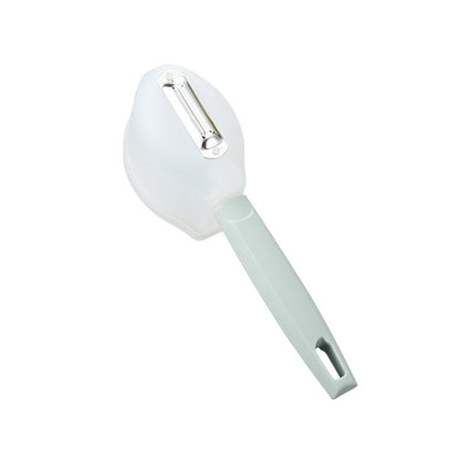 Handle Fruit Vegetable Stainless Steel Kitchen Peeler Gadget with Cup