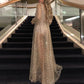 Women's Sequin See Through Long Dress