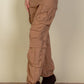 Women's Flap Pockets Drawstring Ruched Parachute Pants