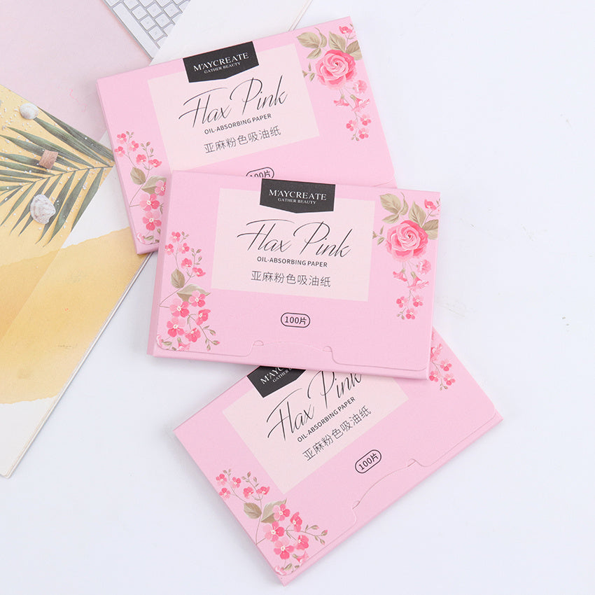 Oil-Absorbing Facial Tissues For Girls Face Cleansing And Make-Up Facial Tissues To Reduce Pores