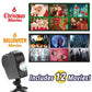 Window LED Light Display Laser Halloween Home DJ Show Lamp Christmas Spotlights Projector Movies Party Lights USB Rechargeable