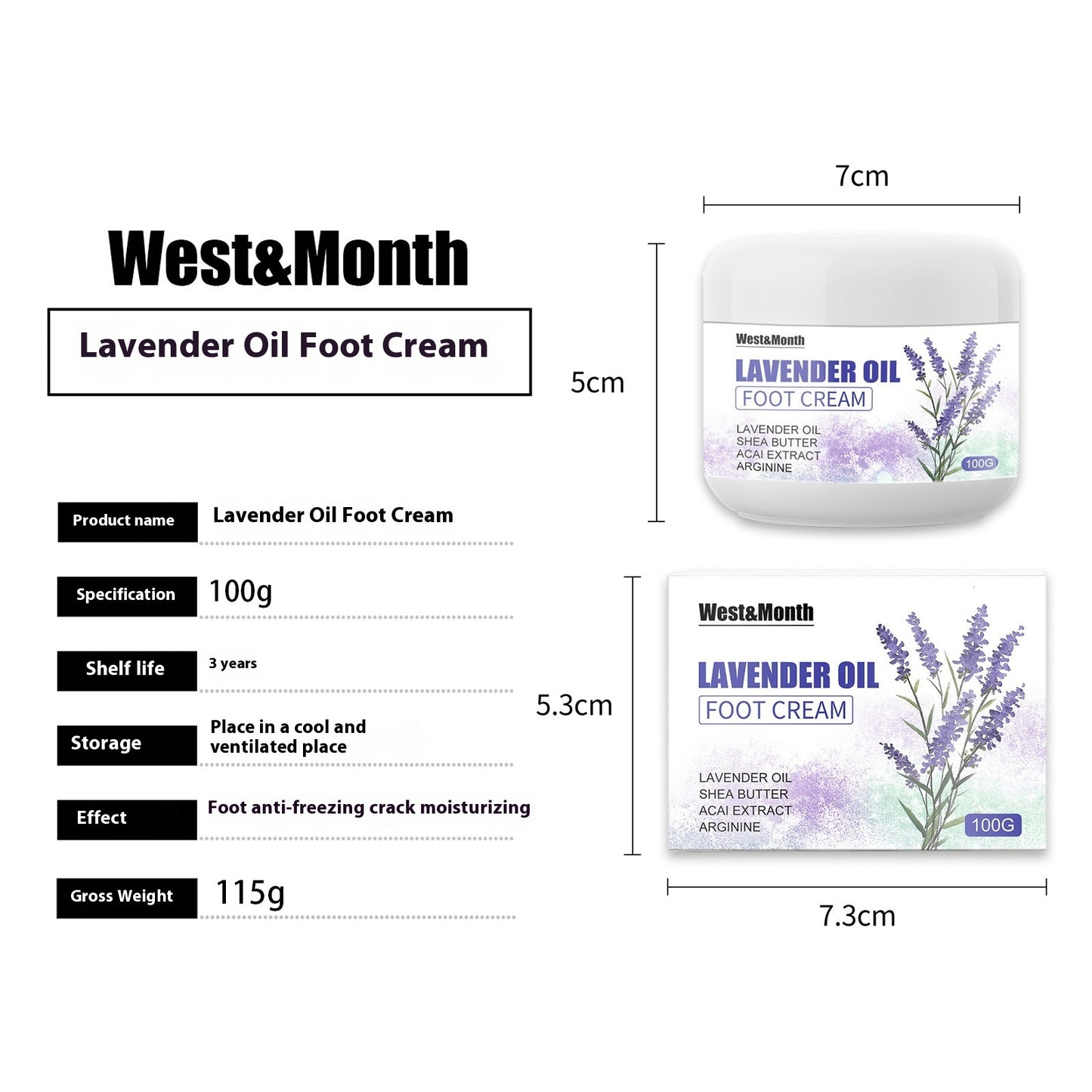Lavender Oil Foot Cream Antifreeze