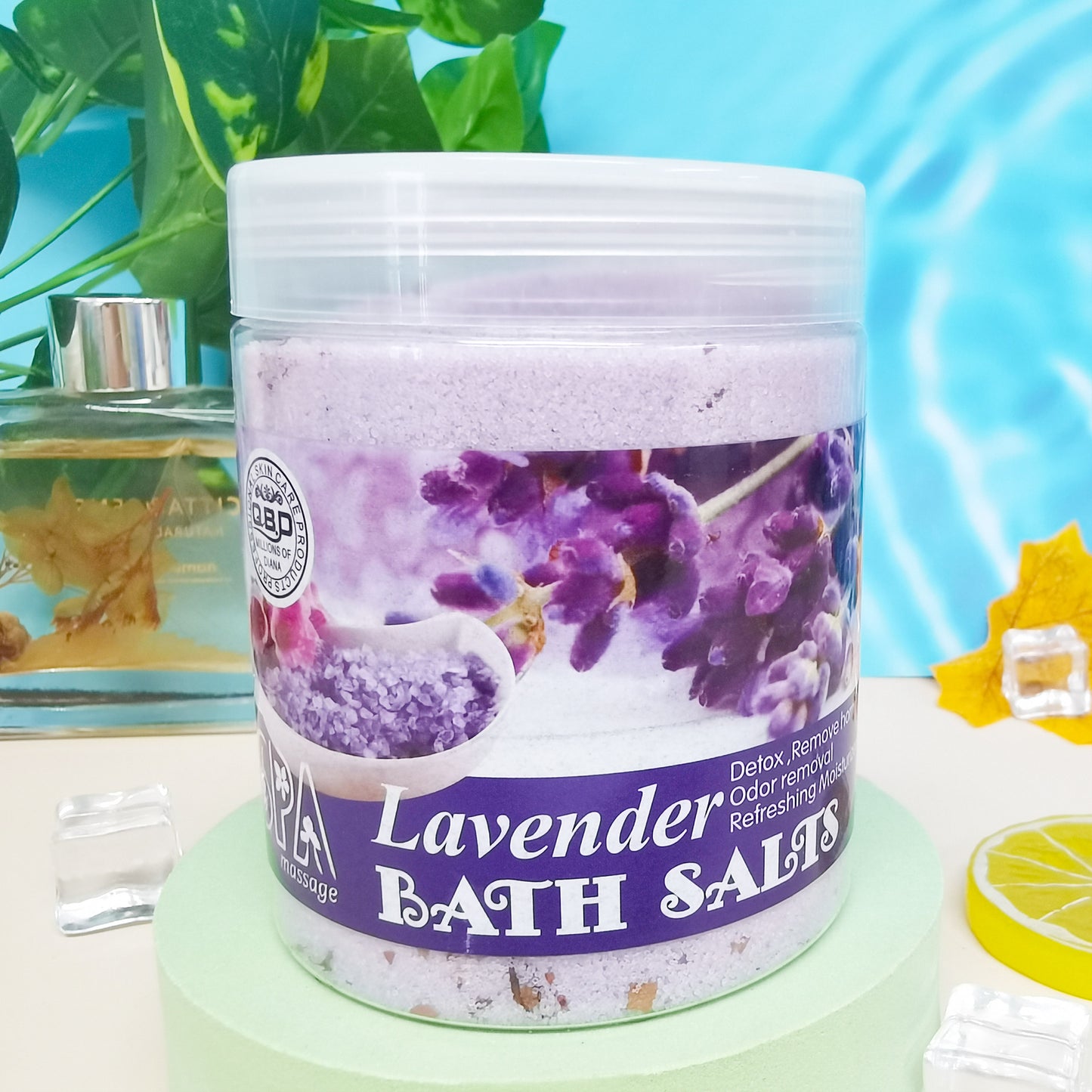Rose Milk Petals Bath Salts Cleansing Exfoliating