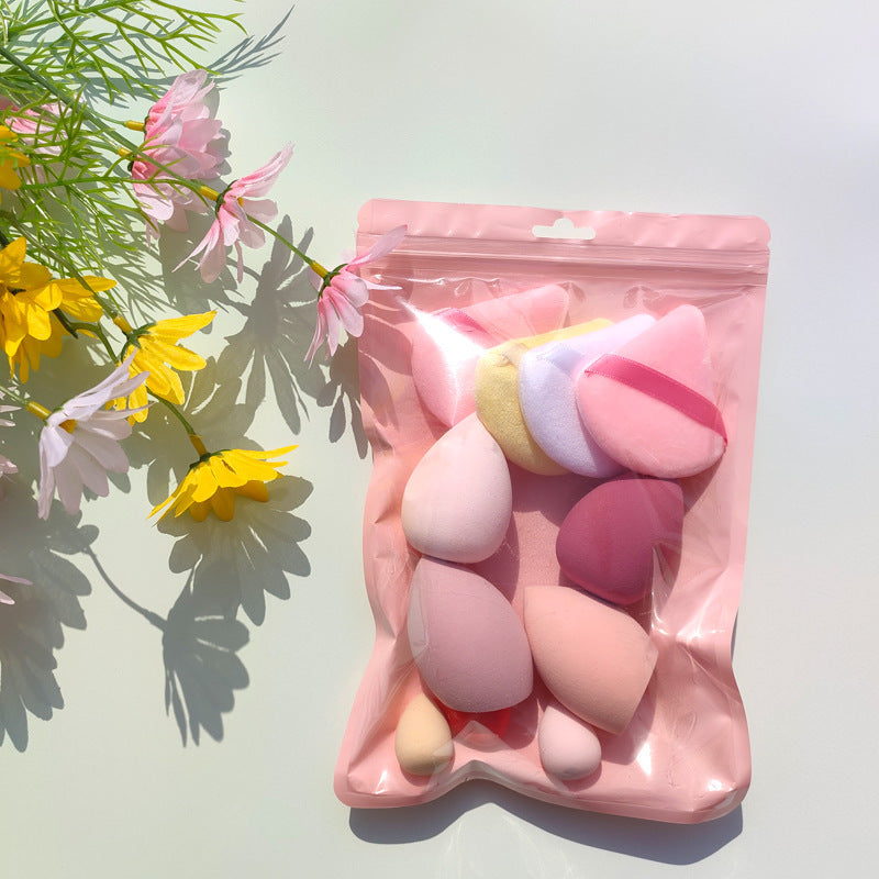 Macaron Bag Dopamine Cosmetic Egg Flocking Powder Puff
