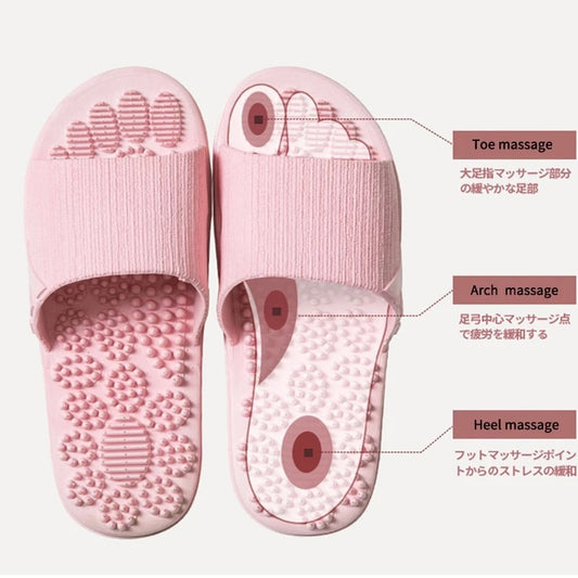 Ergonomic Therapeutic Acupuncture Reflexology Foot Massage Slippers