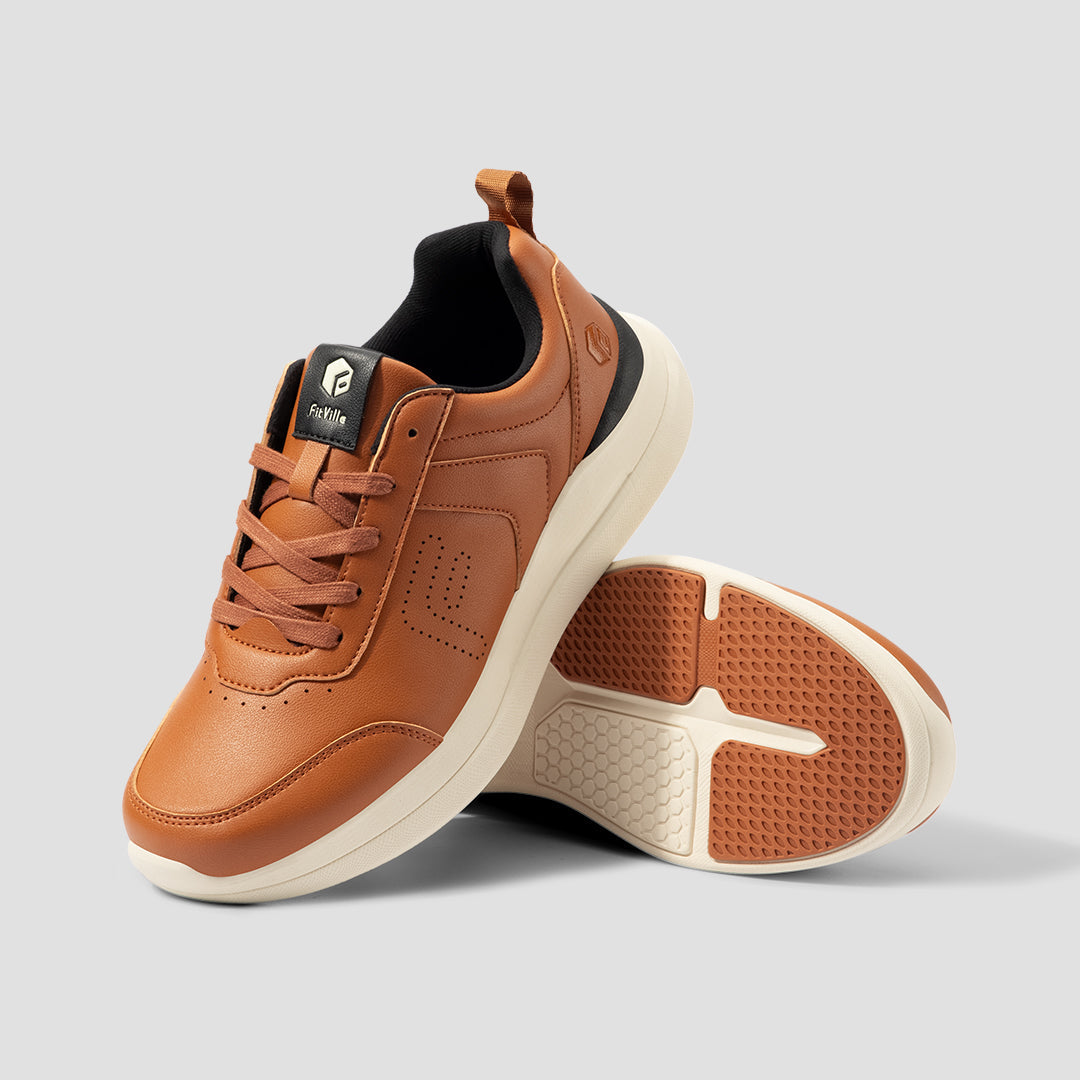 Men's FitVille Men's BriskWalk Deluxe Lace-up Business Casual Sneaker
