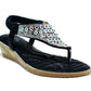 Multigem Slingback Black