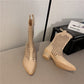 Women's Pointed Toe Western Toe Thick Heel Net Cowboy Boots