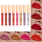 Makeup Lip 8-color Pearlescent Lip Gloss European And American Lip And Cheek Dual-use Lipstick Easy To Color No Stain On Cup