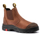 Men's Rockrooster Lumen Brown 6 inch Pull-on Leather Work Boots AK224