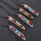 New Jade Crystal Seven Chakra Colorful Pendant