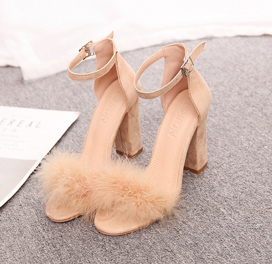 Fur SuedeToe Pumps