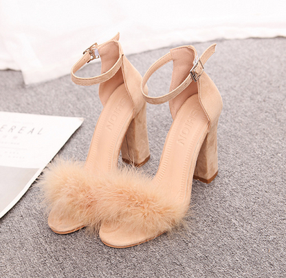 Fur SuedeToe Pumps
