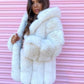 Fashion Temperament Faux Fur Coat Women's Mid-length