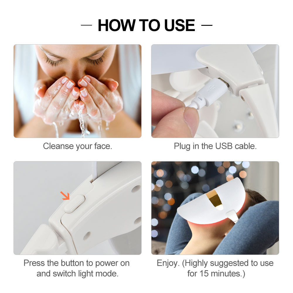 Led seven-color spectrum beauty mask