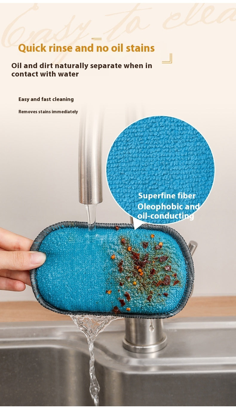 Microfiber Thick Household Kitchen Dishwashing Spong Mop