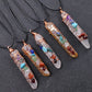 New Jade Crystal Seven Chakra Colorful Pendant