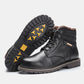 Men's Real Leather With Fleece Lining Snow Boots