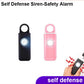 Self Defense Siren Safety Alarm For Women Keychain With SOS LED Light Personal Self Alarm Personal Security Keychain Alarm