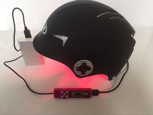 Advanced Treatment System™ Red Light Hair Follicle Stimulation for Hair Loss with Glasses